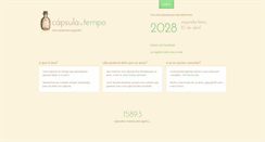 Desktop Screenshot of capsuladotempo.com.br