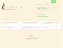 Tablet Screenshot of capsuladotempo.com.br